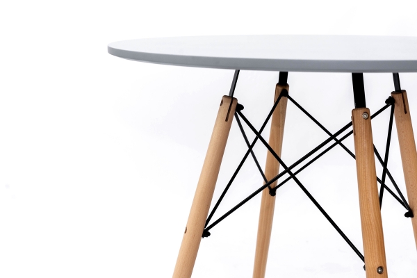 Стіл обідній ЕТНА MDF (D=100cm), сірий