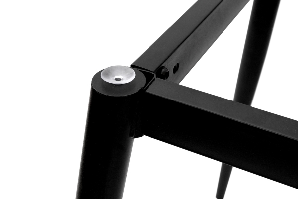 Стіл КИПАРИС 120*80, чорний/ чорний мармур