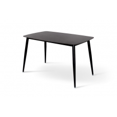 Стіл КИПАРИС 120*80, чорний/ чорний мармур