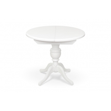 Стіл обідній Гермес Д=89 ( +38 ), білий