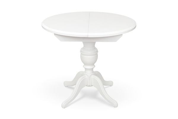 Стіл обідній Гермес Д=89 ( +38 ), білий