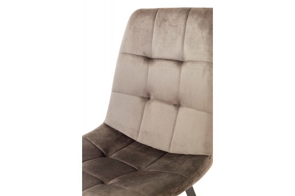 Стул Ментос черный/велюр тобакко