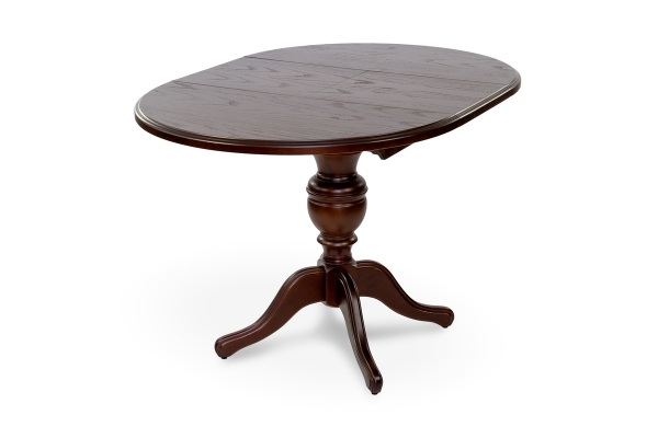 Стіл обідній Гермес Д=89 ( +38 ), т.горіх