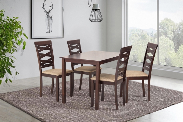 Комплект Бруклин (1+4) Тем.орех DARK WALNUT