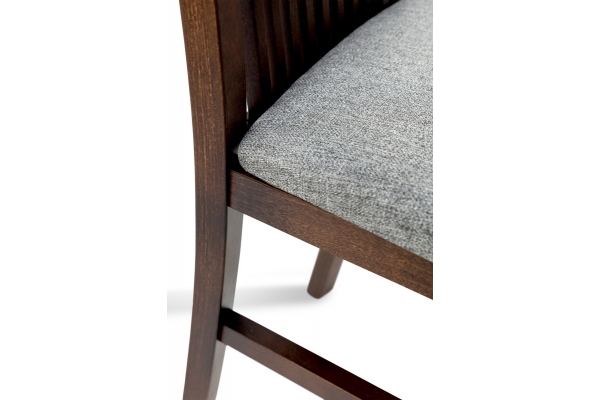 Стілець Анжело 5, горіх/темна тканина Hit 3---