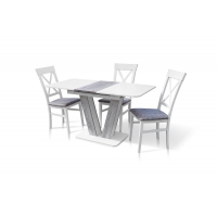 Стол Крафт белый/урбан лайт