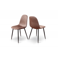 Стілець Нота, чорний/ шоколад G062-07