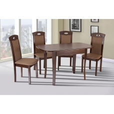 Стіл обідній Даллас (930+300)*670, горіх темн.