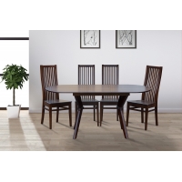 Стіл обідній Брайтон (1290+340)*810, горіх темн.