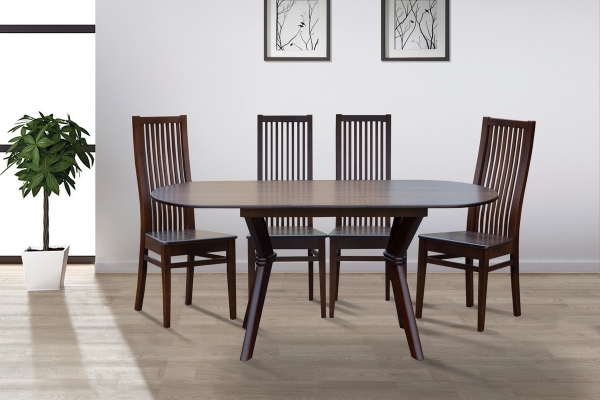 Стіл обідній Брайтон (1290+340)*810, горіх темн.