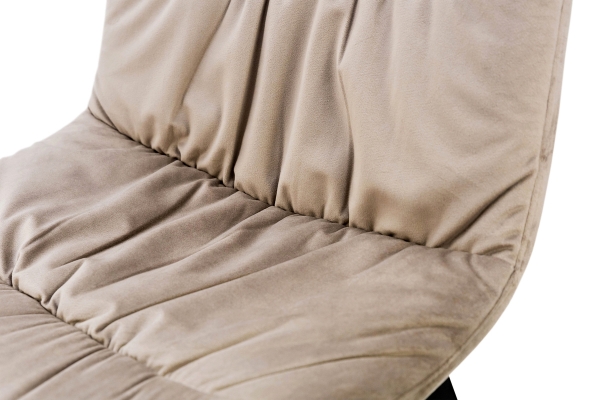 Стілець Авері чорний/велюр мокрий пісок Bluvel-40