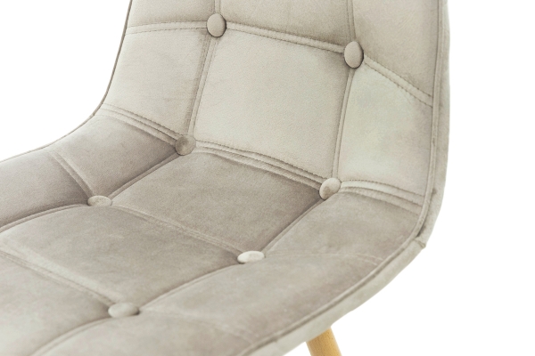 Стілець ДЖАСТІН, велюр пісочний