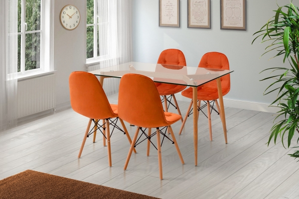 Стіл обідній ДЖАНГЛ Glass 120*80, скло