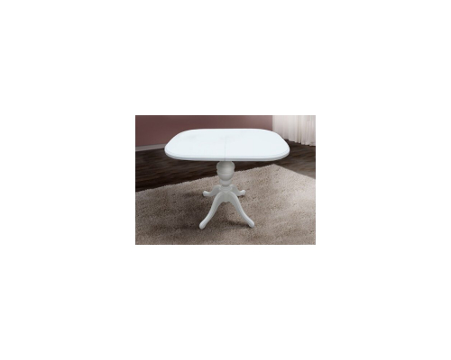 Стол обеденный ТРИУМФ (105(+40)*75) белый