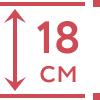 Висота матрацу: 18.5